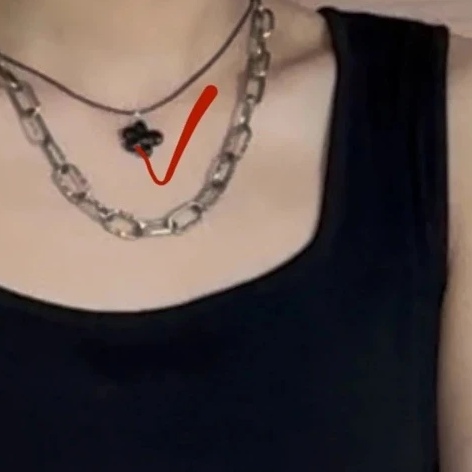 非金属布艺项链 No退！退永黑！ins必入！歪花项链！