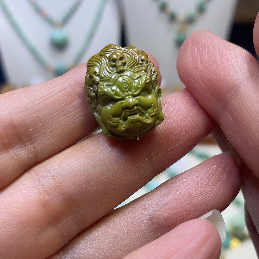 绿松石未镶嵌大黑天