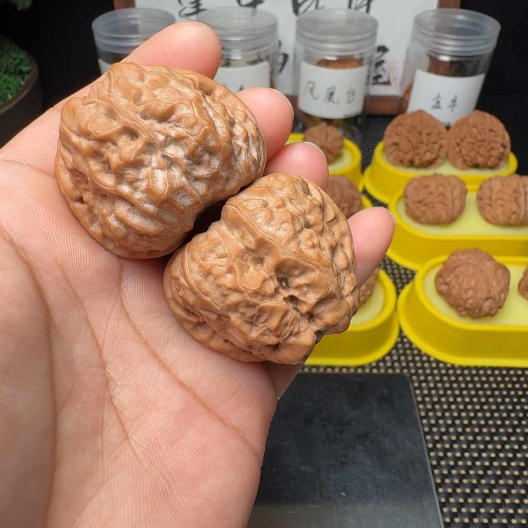 文玩核桃把件39全品蛤蟆头39.7克