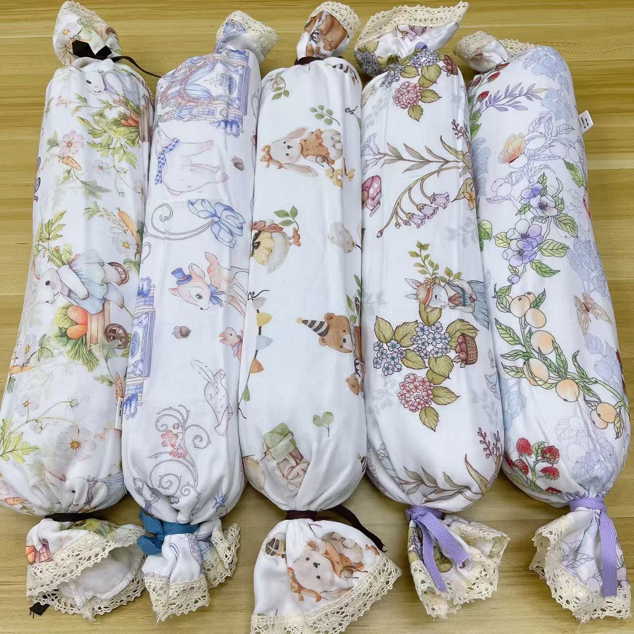 新生儿安抚枕 竹棉糖果枕填充物荞麦壳