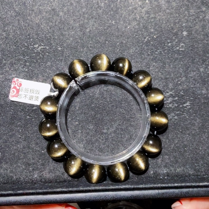 黑曜岩手链未镶嵌