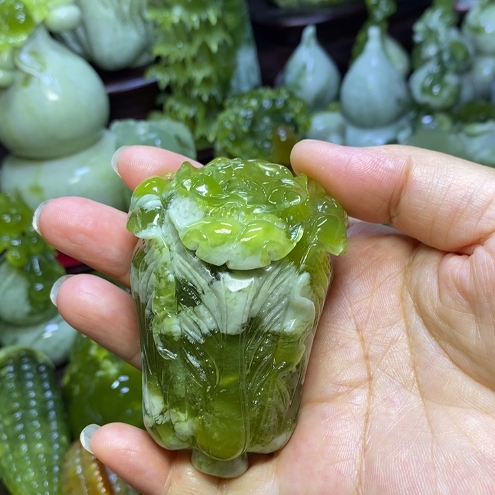 【闪购商品】蛇纹石玉未镶嵌手把件
