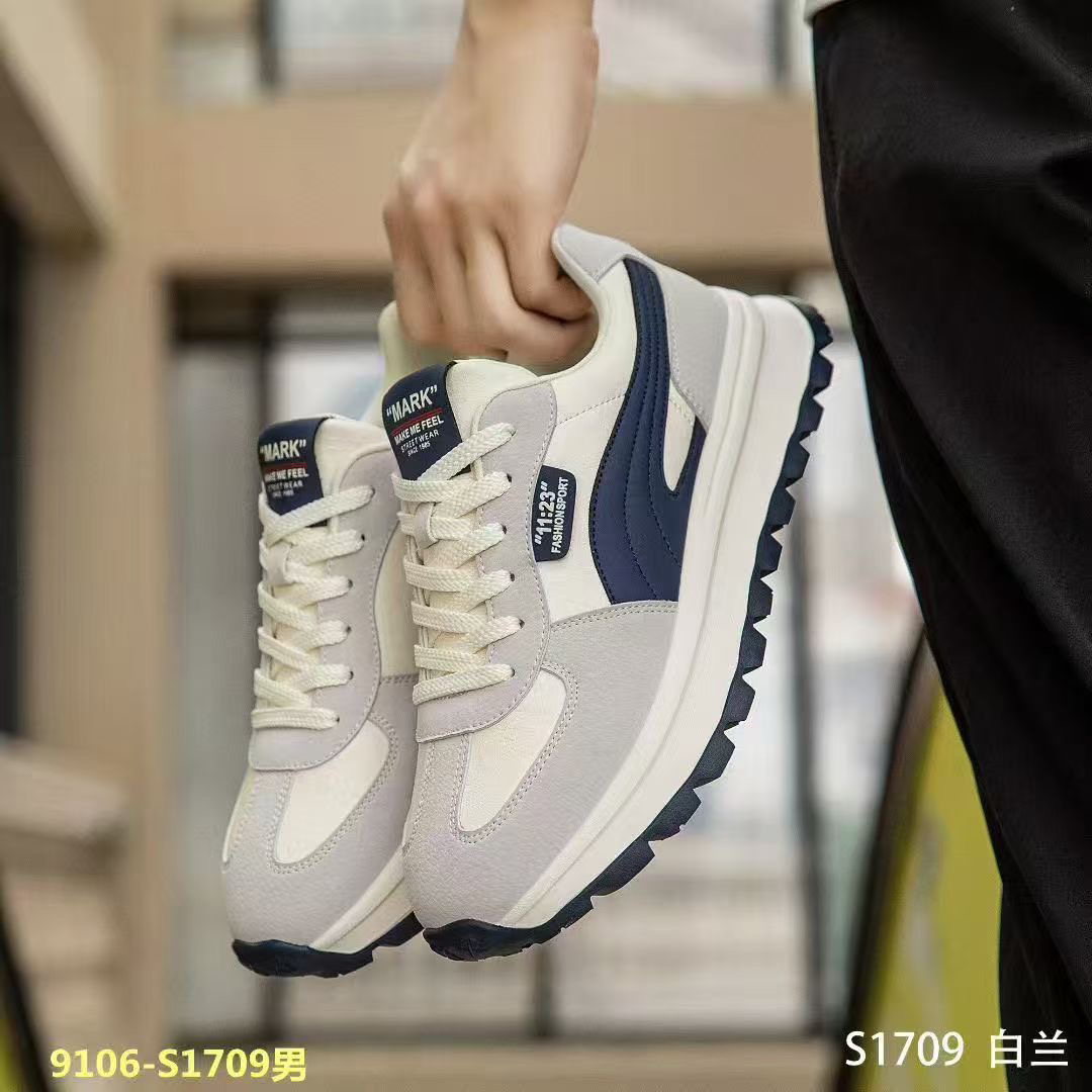 百搭舒适运动休闲鞋男款鞋子时尚休闲鞋拼色
