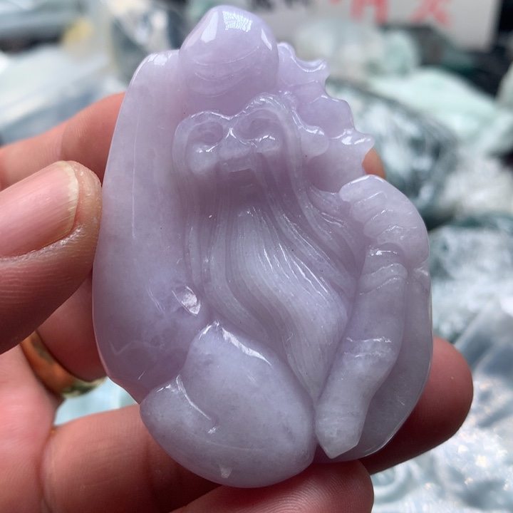 翡翠未镶嵌颈饰保真天然a货翡翠