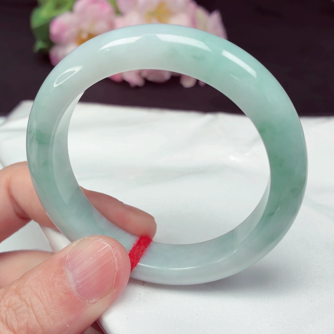 翡翠未镶嵌手镯54.5圈