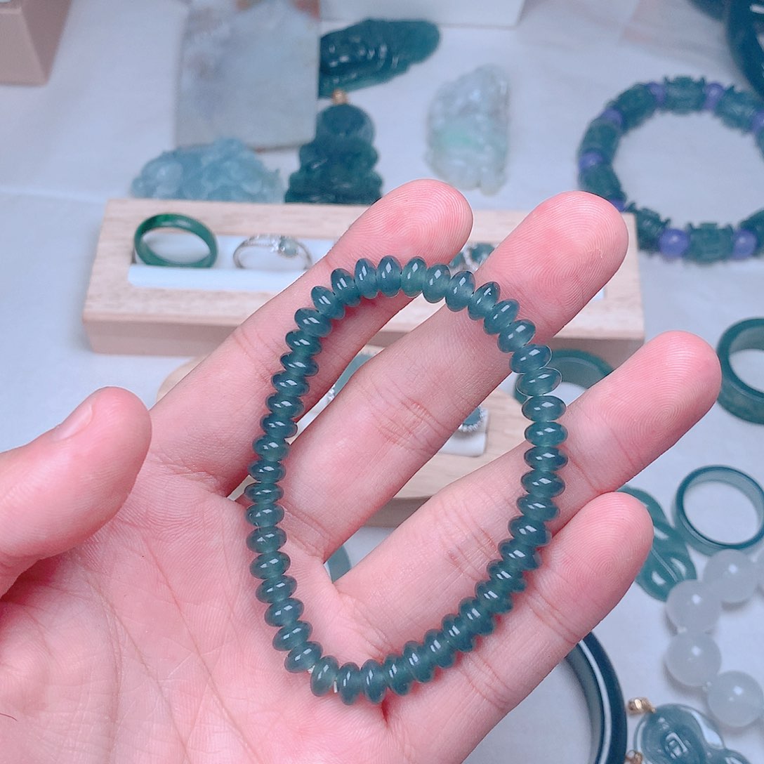 翡翠手链未镶嵌多样性发货