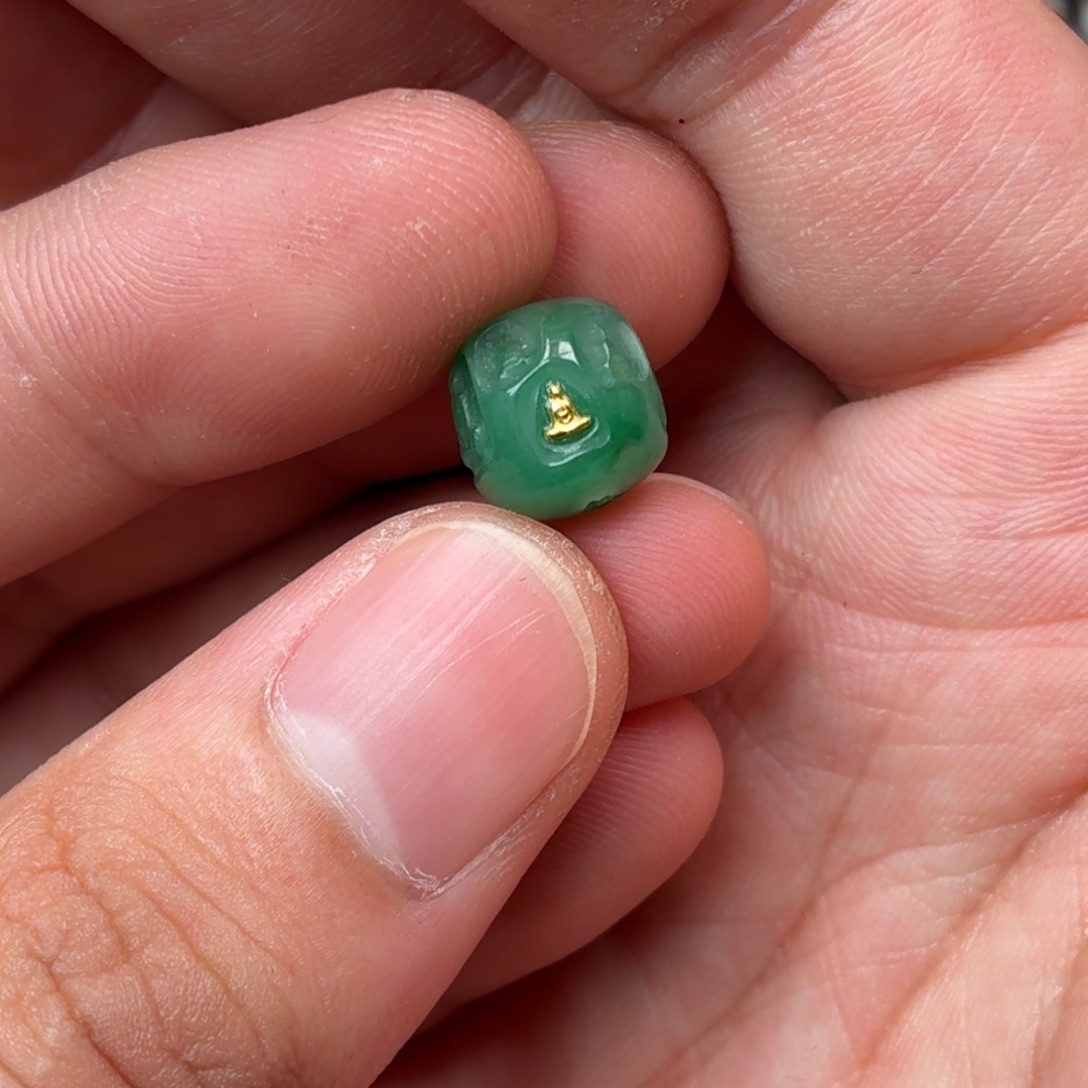 石英质玉未镶嵌配饰无相佛10mm