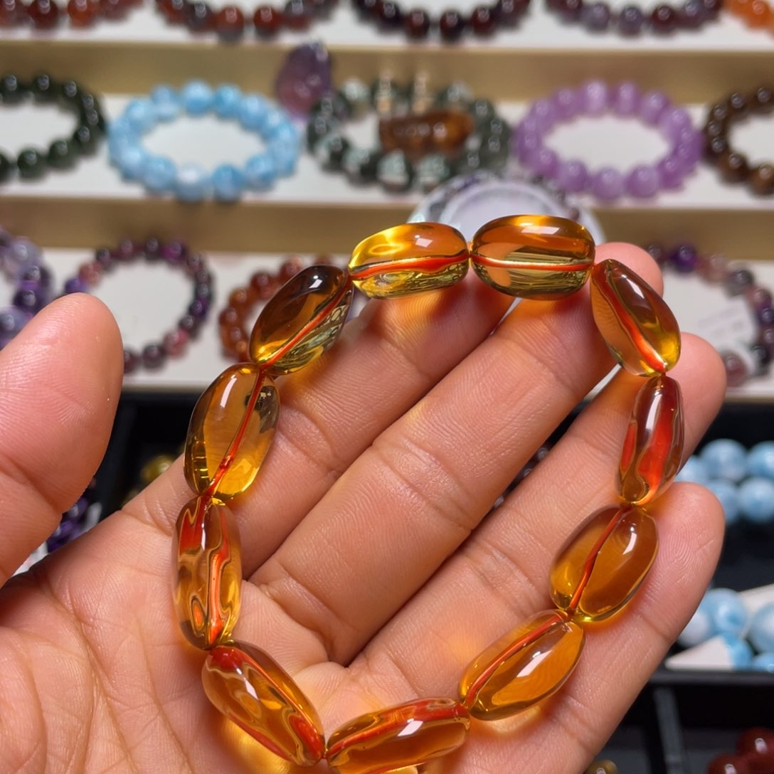 水晶手链未镶嵌巴西暴力黄毕业级