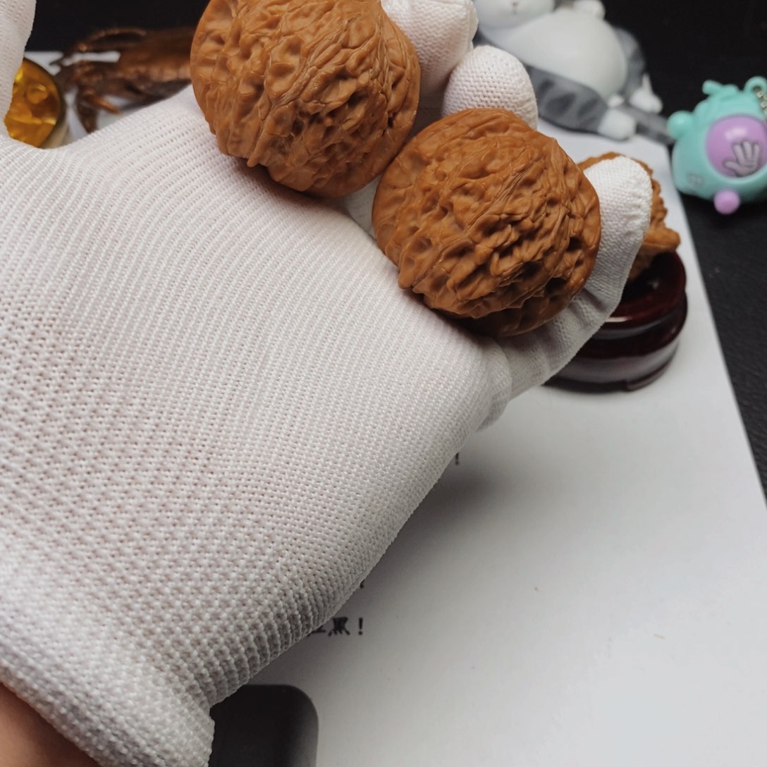 文玩核桃把件a1601磨盘