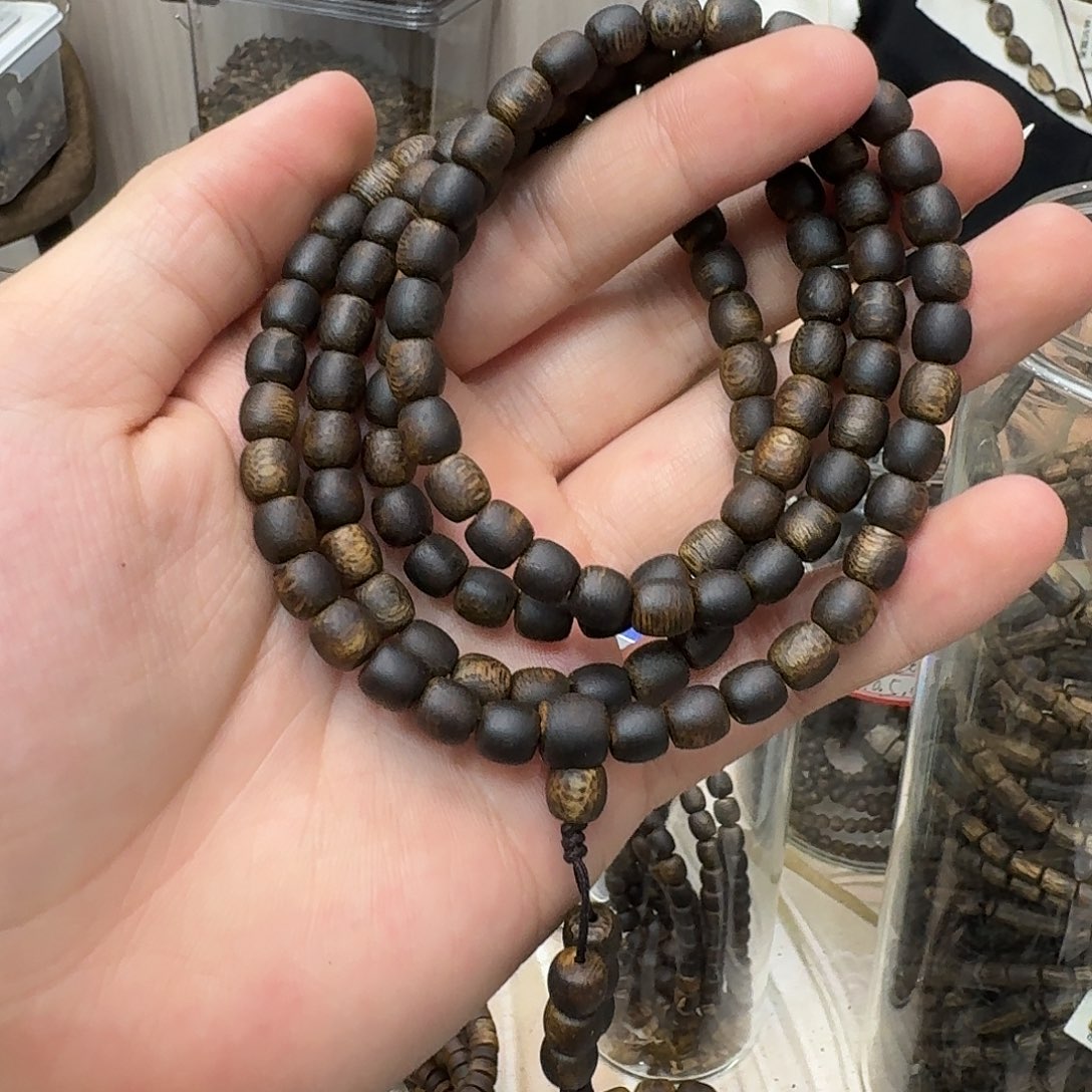 沉香碎屑沉香张勺子母树沉水鼓珠 7-25 克+多样性发一