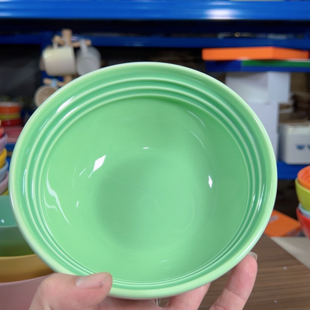 陶瓷青羽色温哥华面碗