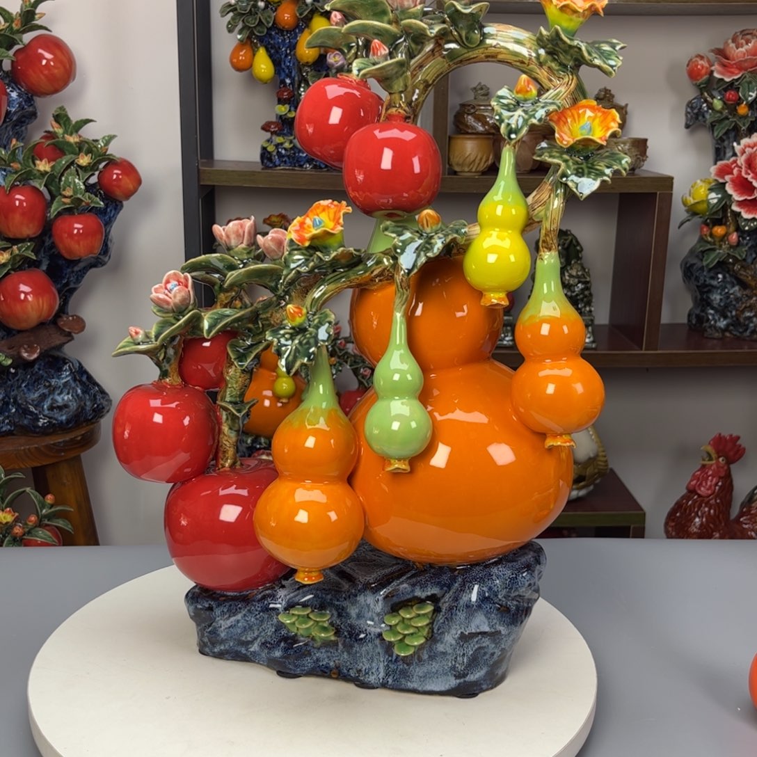 陶瓷福禄平安长33高51