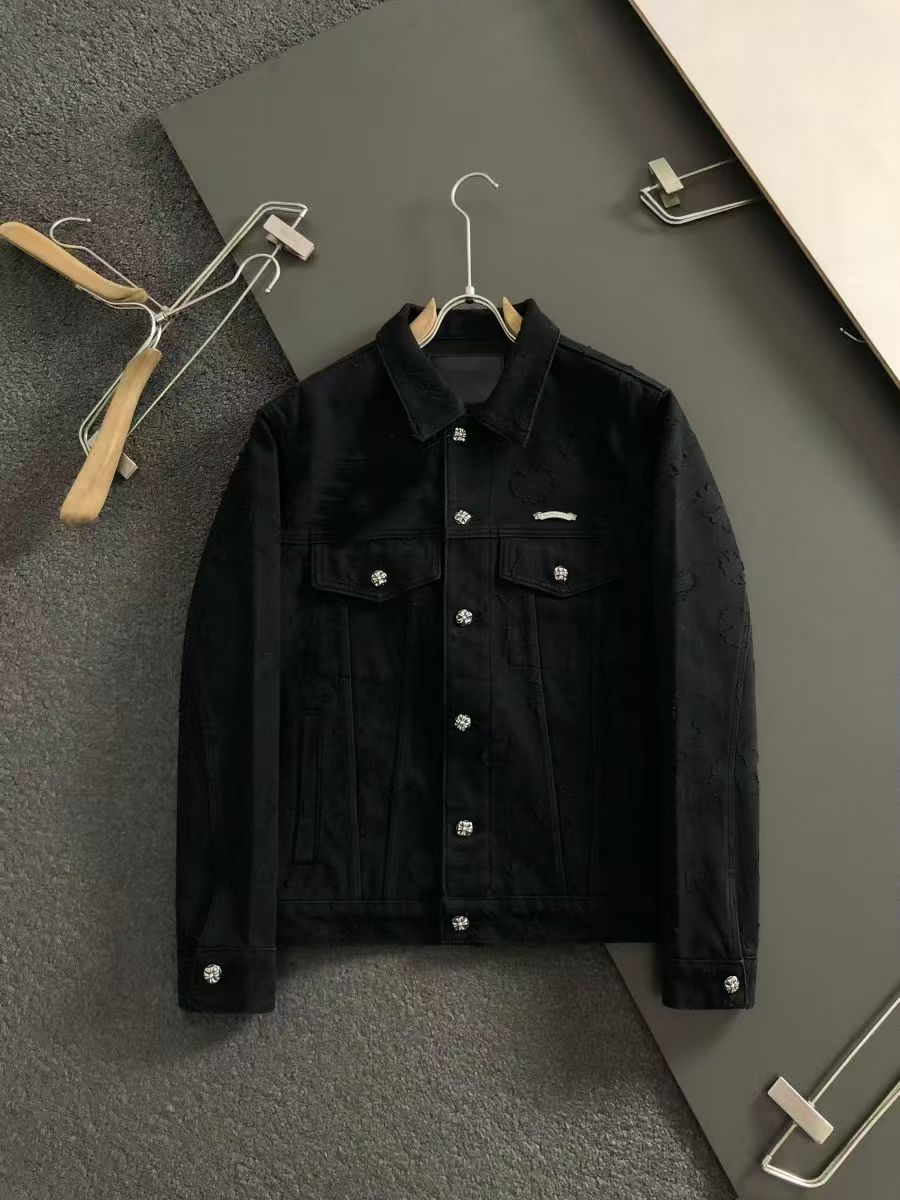 【6757】2025秋冬重磅800克纯棉加厚手剪花烧花立体剪裁加厚外套