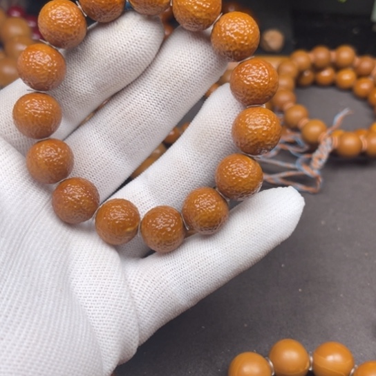 中***店橄榄核手串/手链广西古树铁核1.4+橘皮福利