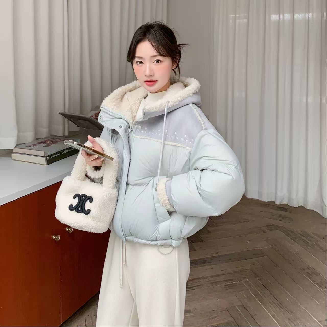 L衣长52    28198【天蓝星】小羽外套