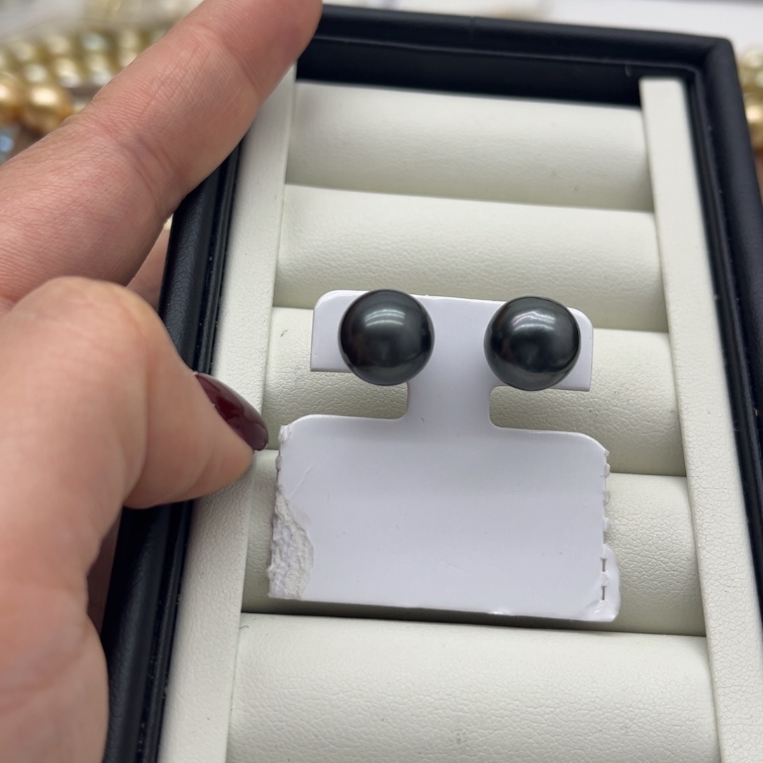 耳饰海水珍珠银S925镶嵌