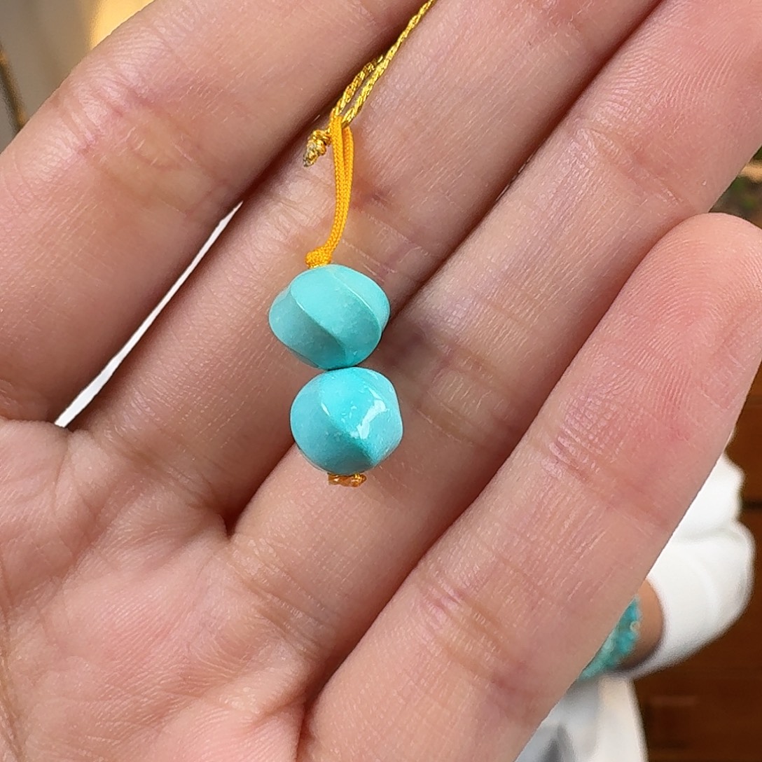 啊***波绿松石未镶嵌珠宝奇石