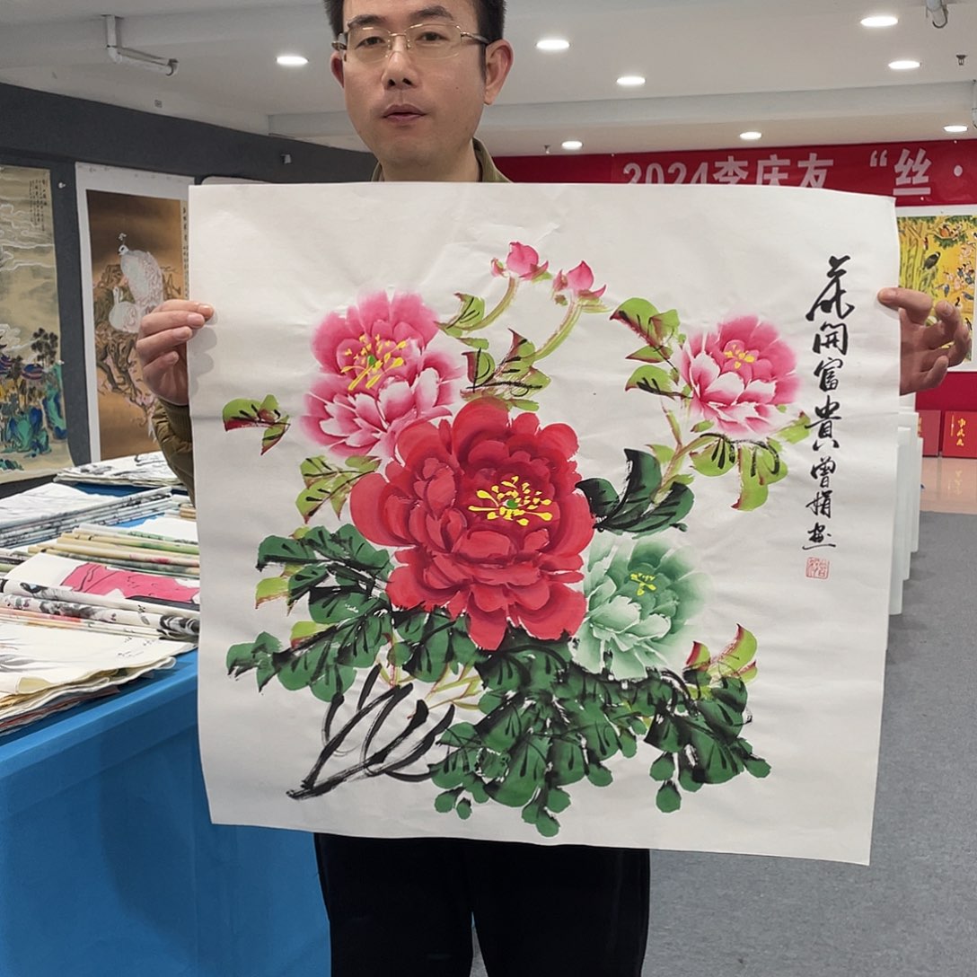 国画今天上午国画作品展示