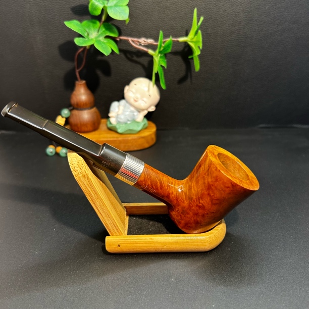 老英伦查尔顿莱恩时期，原木色桌斗石楠木手工烟斗