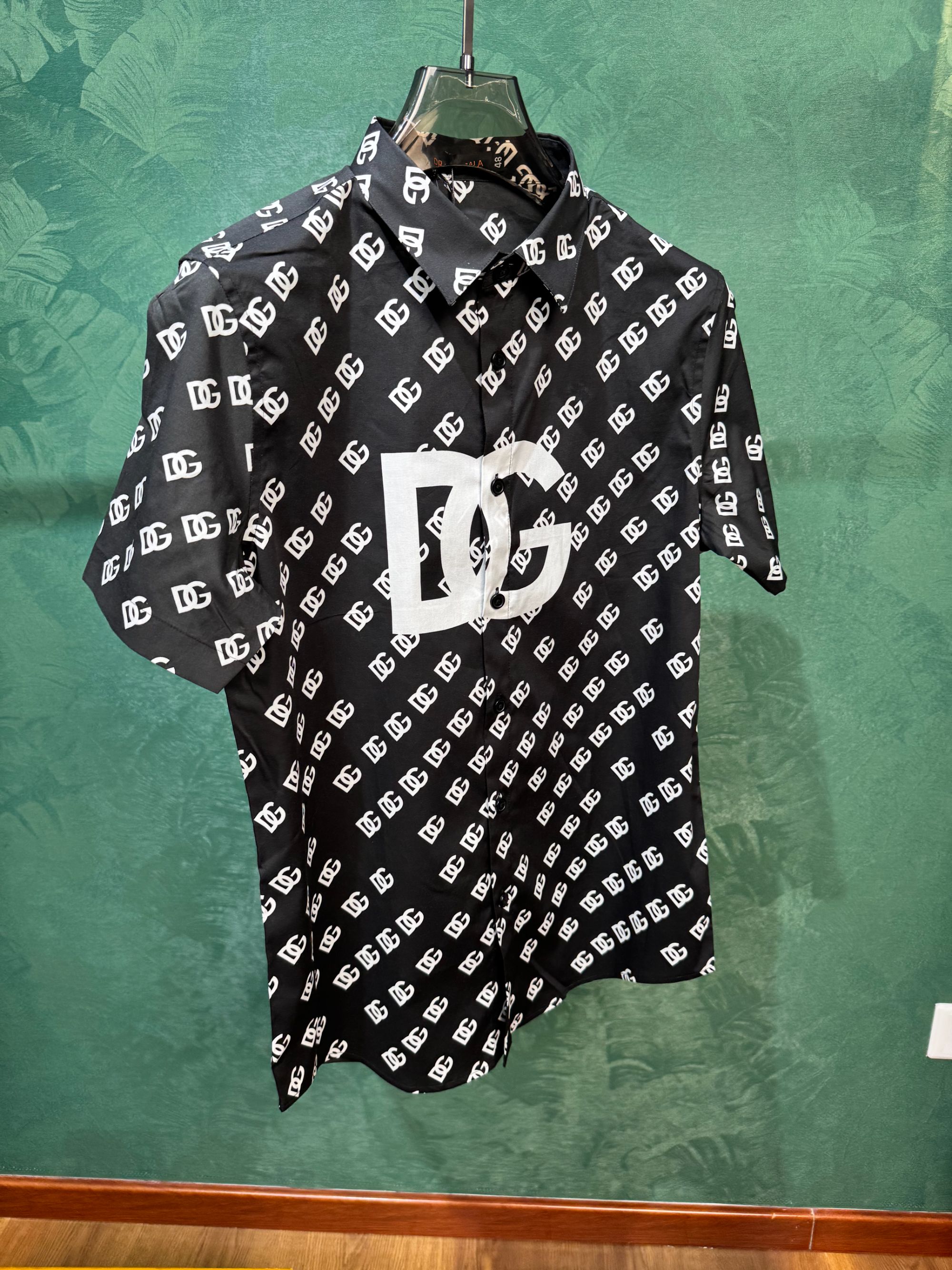 DR.GABBRALA/DG2025夏季高端男士百搭潮流衬衫C014黑