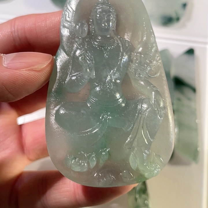 定制翡翠未镶嵌毛货