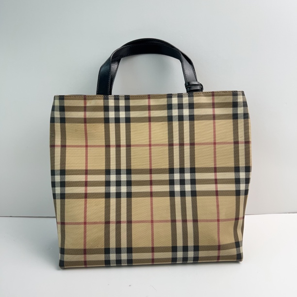 95新 BURBERRY/博柏利 博柏利格纹手提包