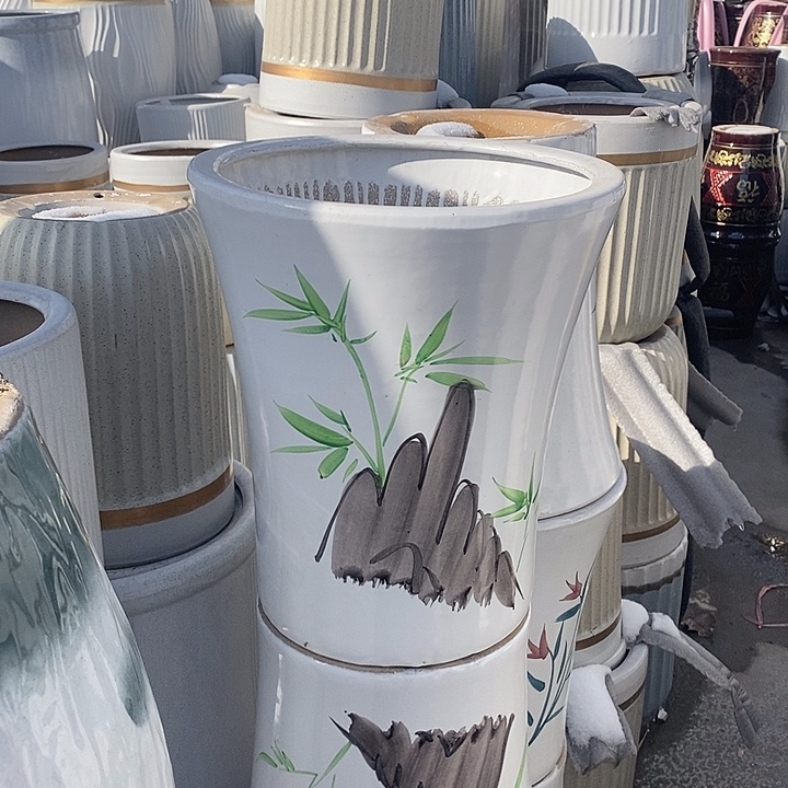 喇叭手绘山大号口32高36福利