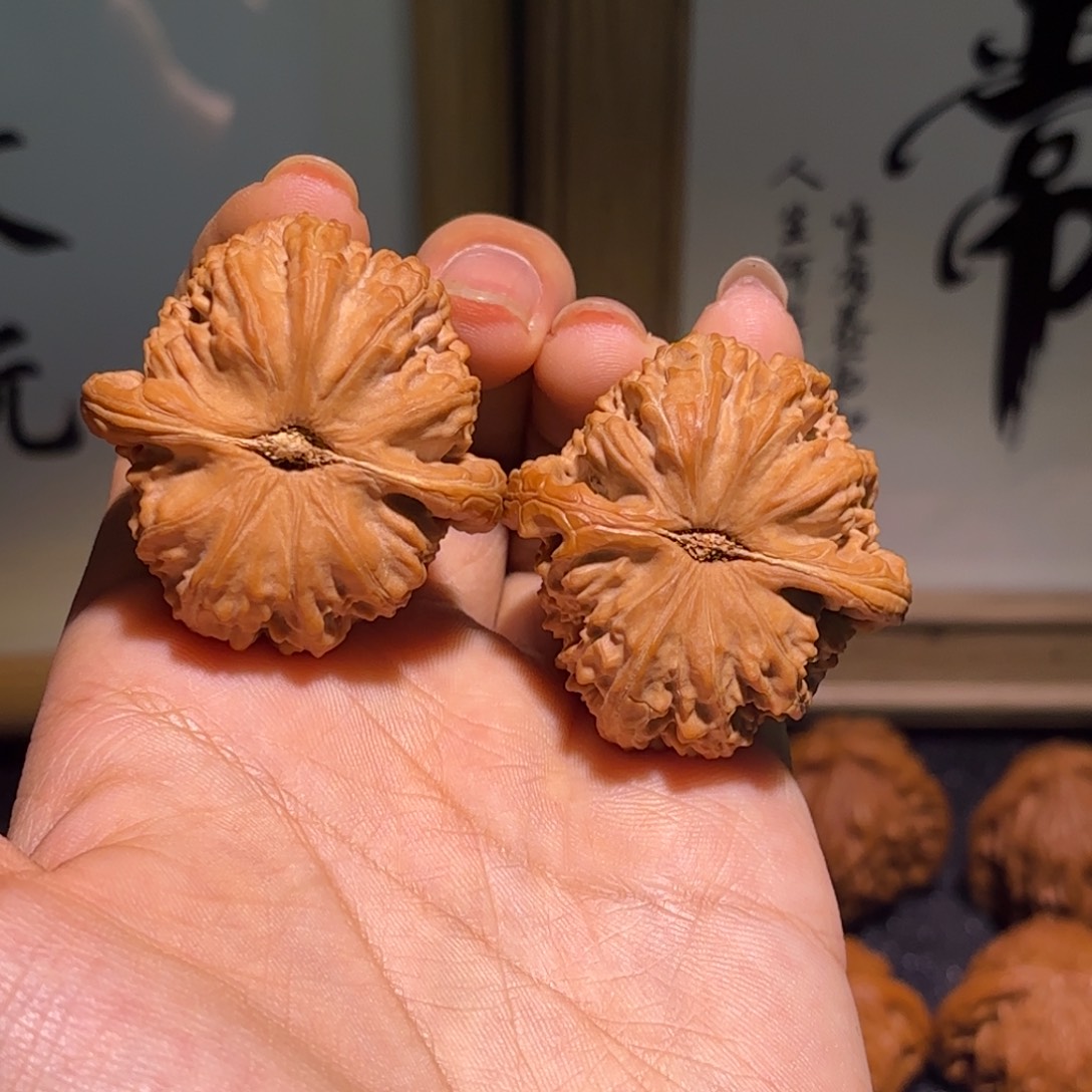 琮***吊坠文玩核桃40三角白