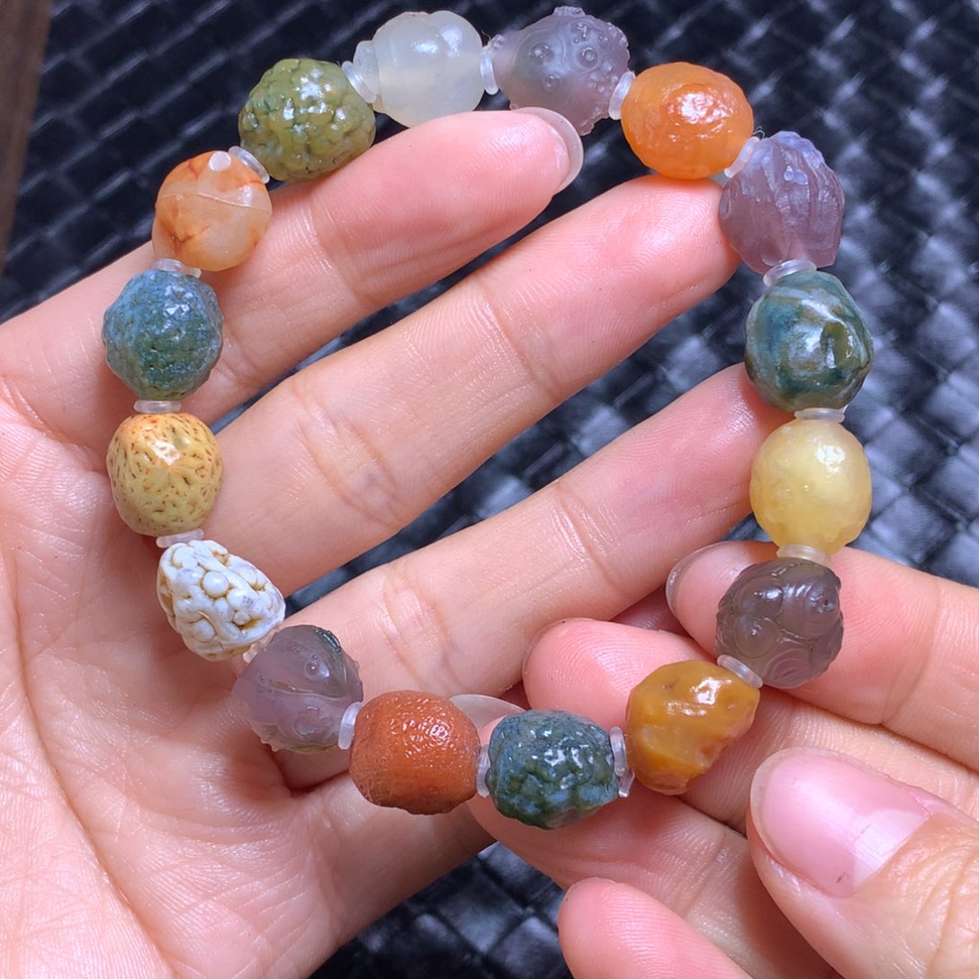 未镶嵌玛瑙/玉髓珠宝半成品