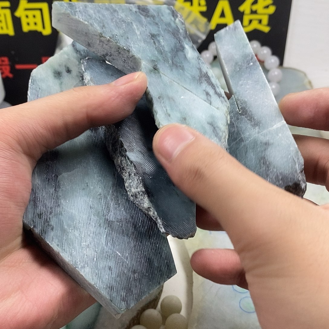 宅***男翡翠散珠天然缅甸翡翠a货36