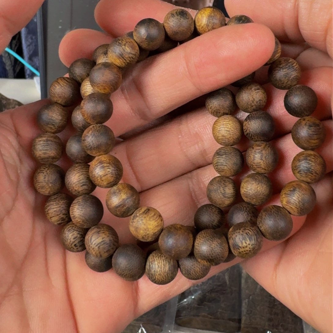 沉香手串海南老白棋九九圆珠卡9+保8克多样发一