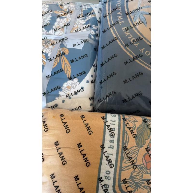 专享【京会社】双人多层彩棉纱布毛巾被230*250不挑花色 浪漫黄