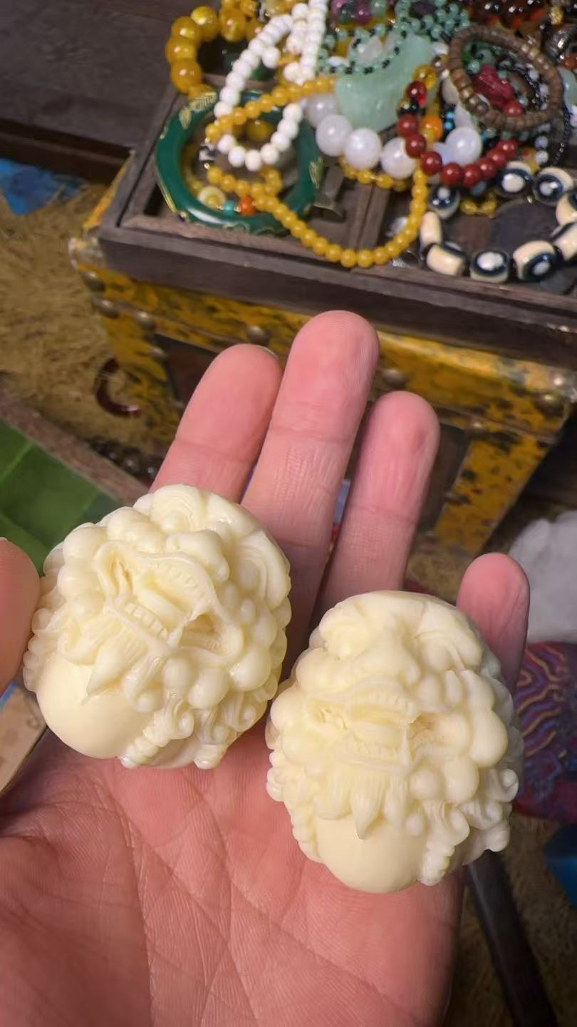 【闪购链接】白狮子头一对