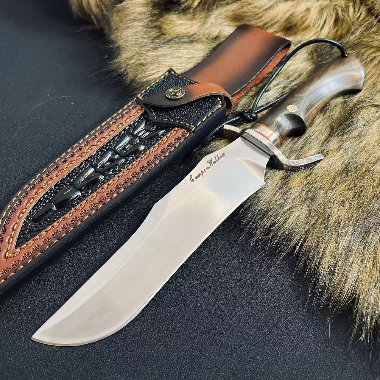 雷动拓荒锋刃大博弈多功能刀高端收藏级别加厚镜面多功能刀