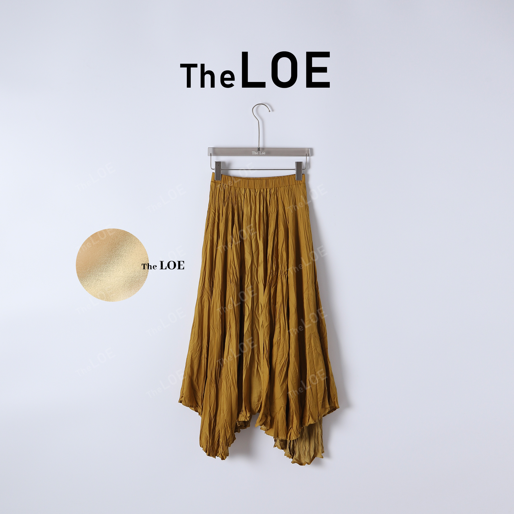 TheLOE/盛夏晚宴 高奢气质优雅真丝百褶半裙#04.25Q-G5043