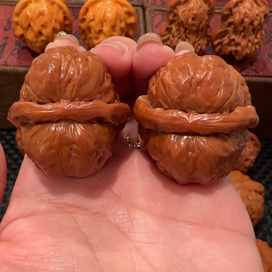 桃核吊坠蛤蟆头36精品