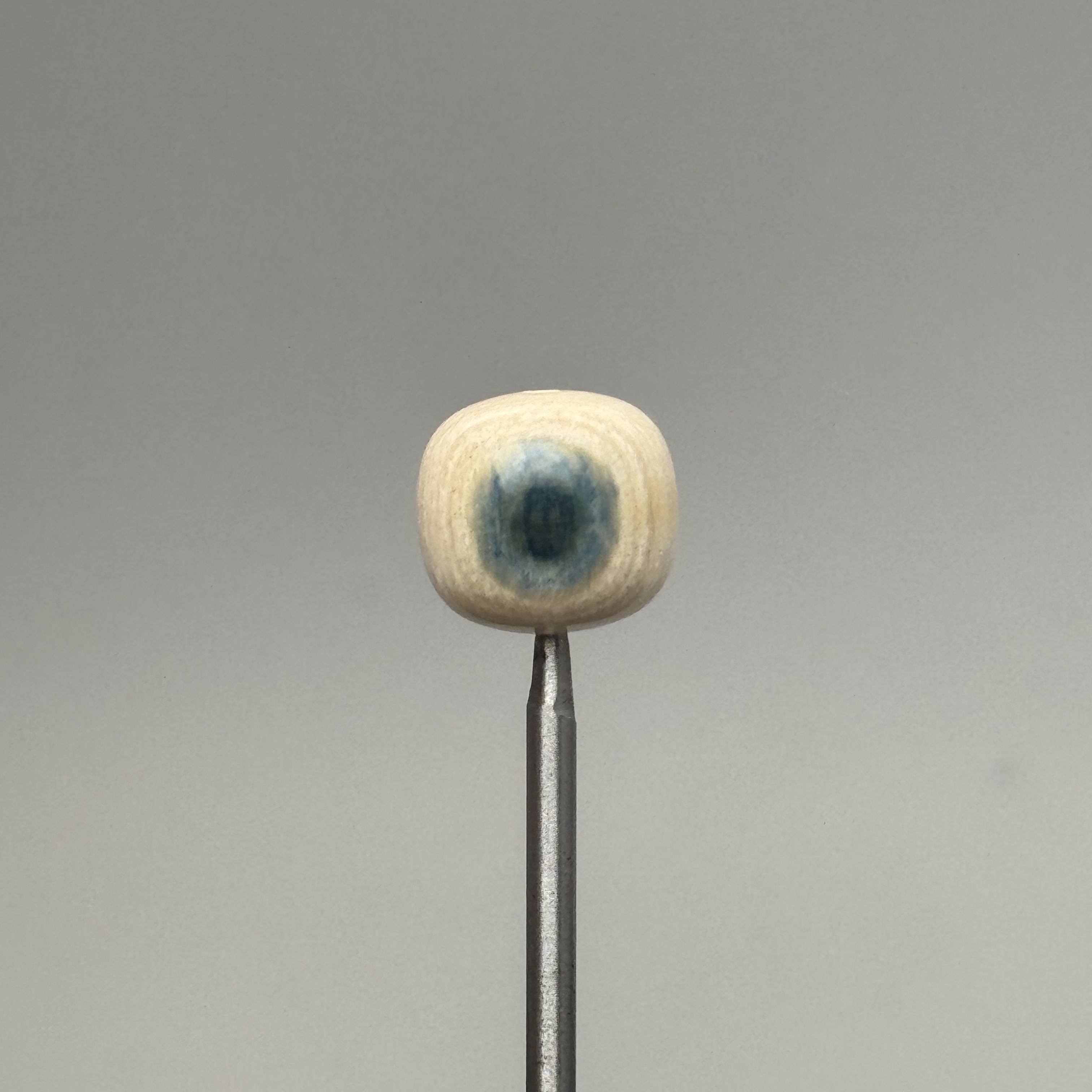 DEZHI/德志12*11mm老型蓝眼单珠天然猛犸牙Y475