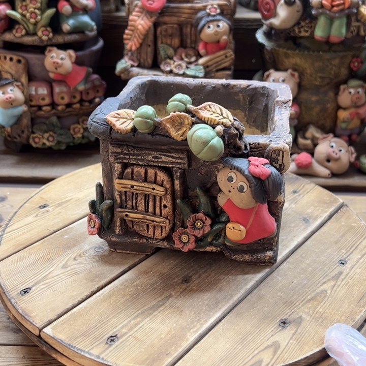 嘻哈多肉花盆百搭