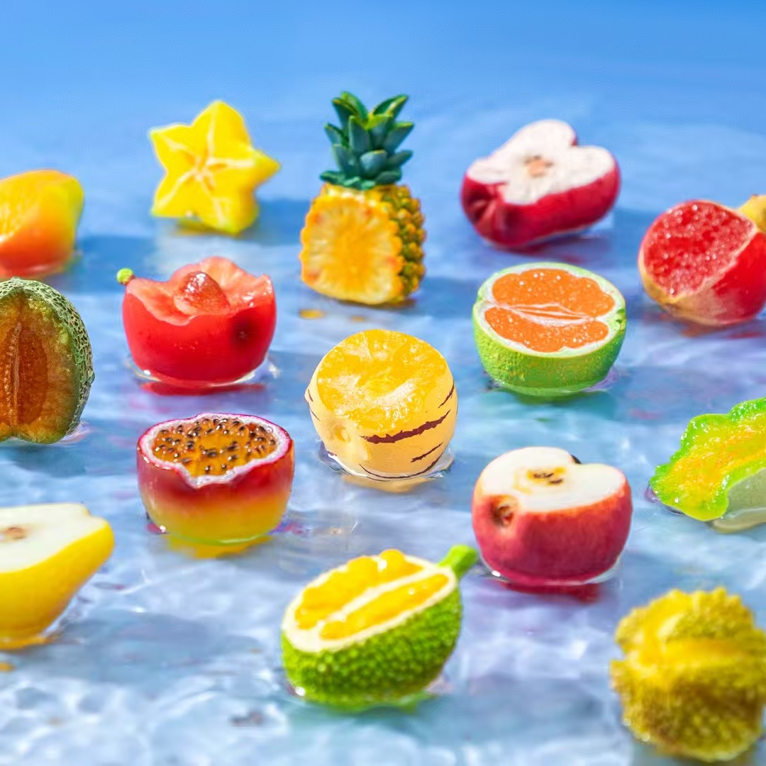 【实色半切手+感漆水果】混拆仿真微缩对对碰diy手工配件摆件