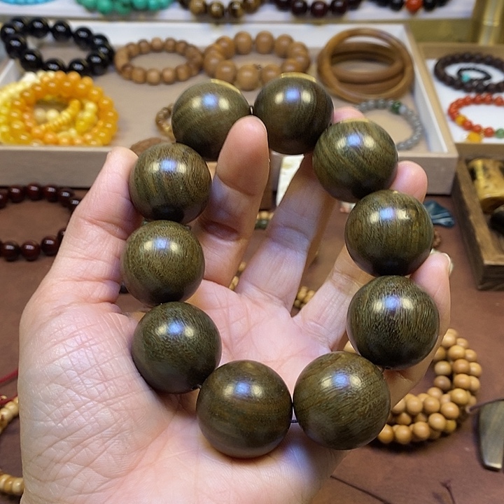 木绿檀2.5手串一物一图