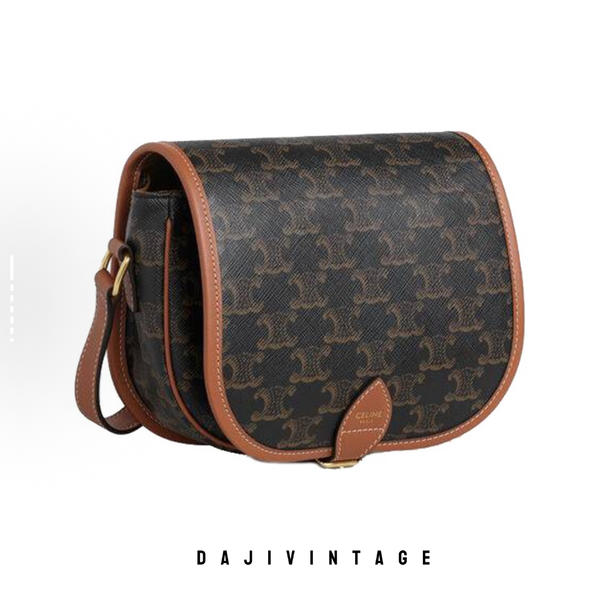 大吉中古/Celine老花马鞍斜挎包