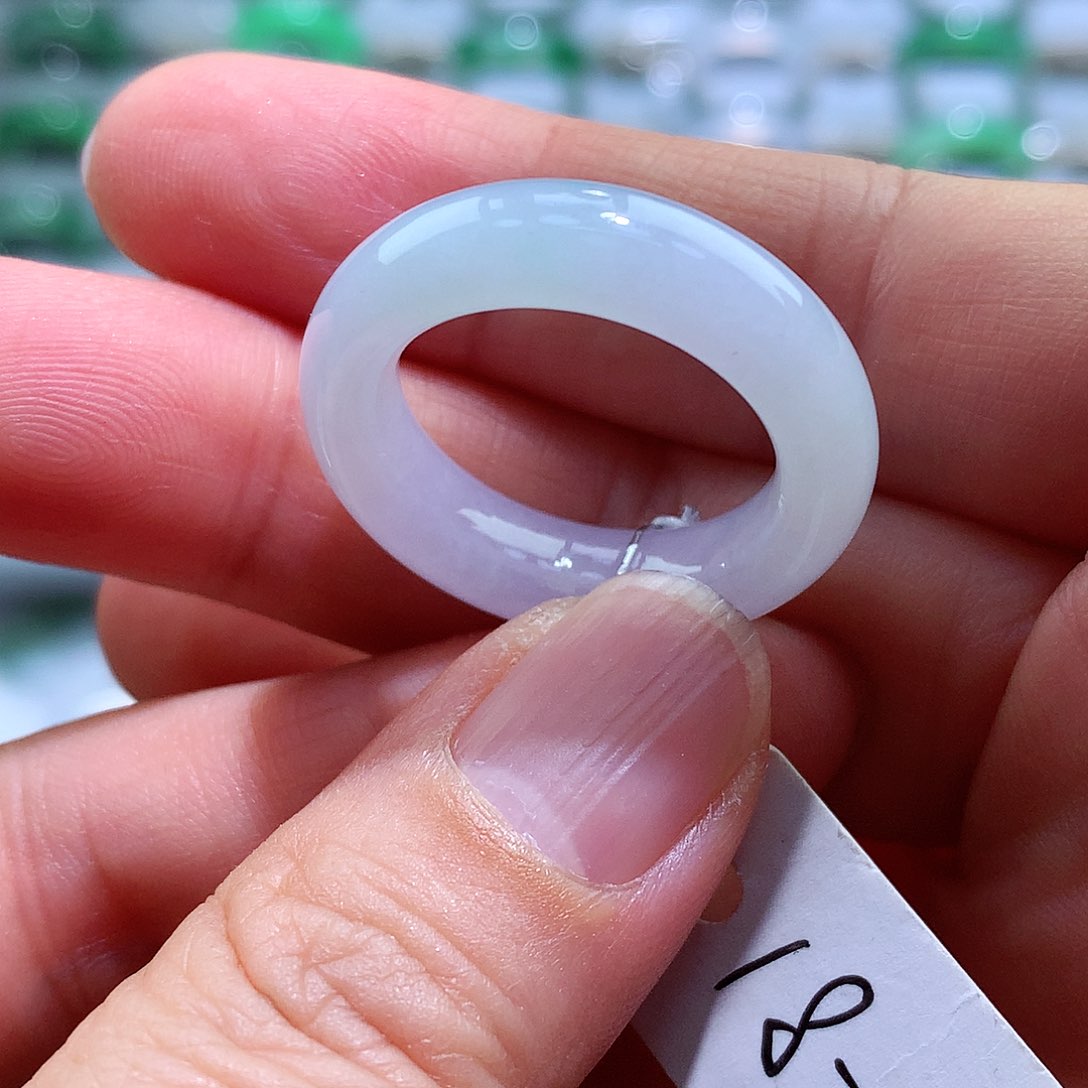 翡翠戒指未镶嵌18-19号