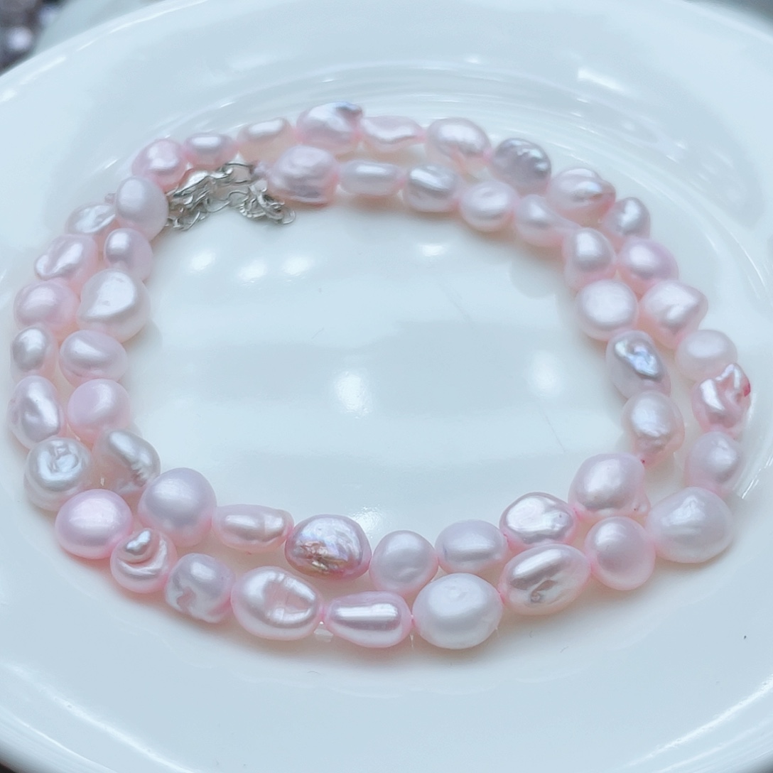 淡水珍珠颈饰钛钢