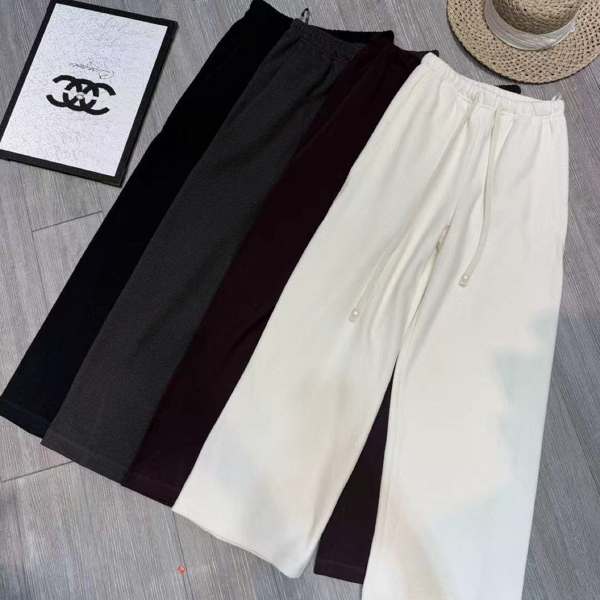 秋冬糯米阔腿裤6622