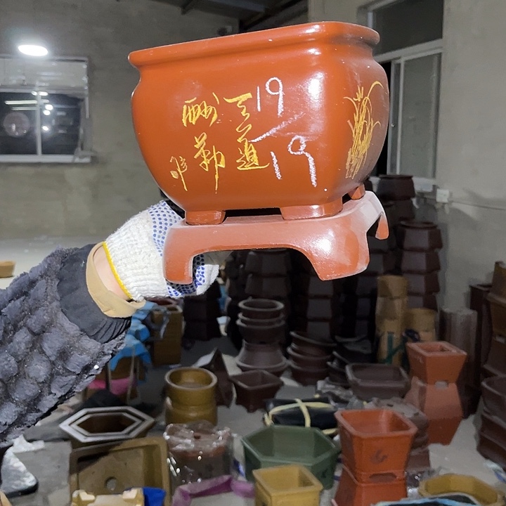 紫砂花盆紫砂等传统