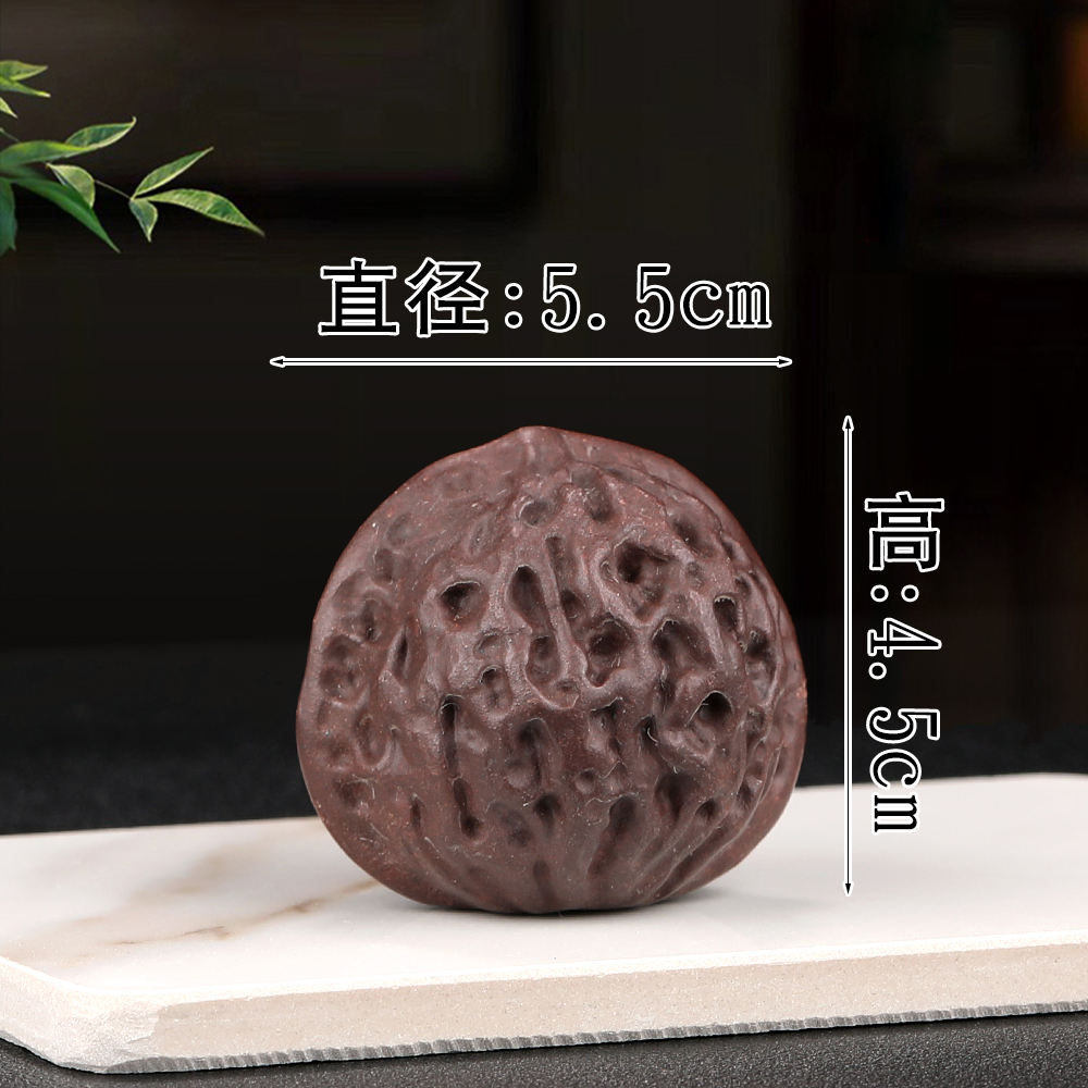 原矿紫砂 雕塑  紫泥 核桃