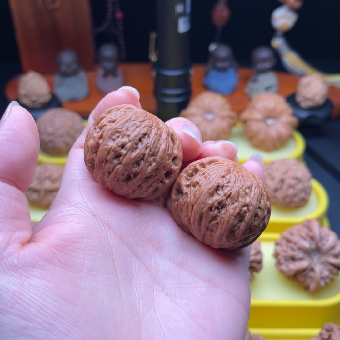 文玩核桃把件37铁锤