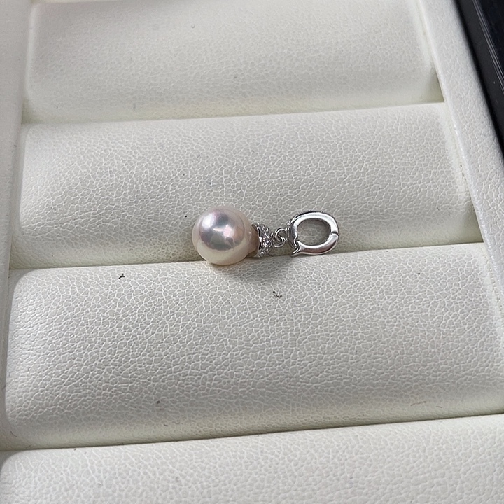 海水珍珠吊坠(不含链)银S925镶嵌