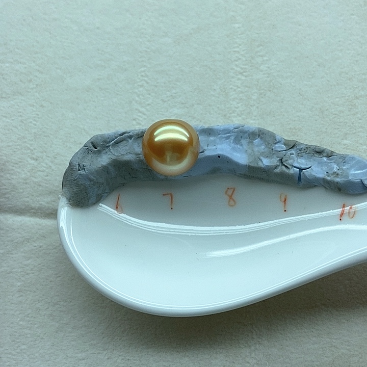 未镶嵌裸珠海水珍珠海水南洋金珠裸珠13-14mm