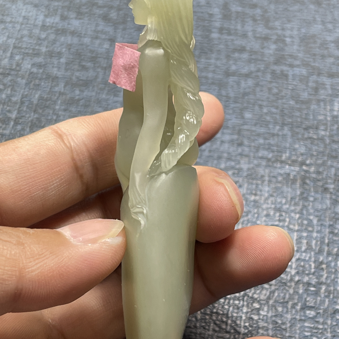玉美人、和田玉把件